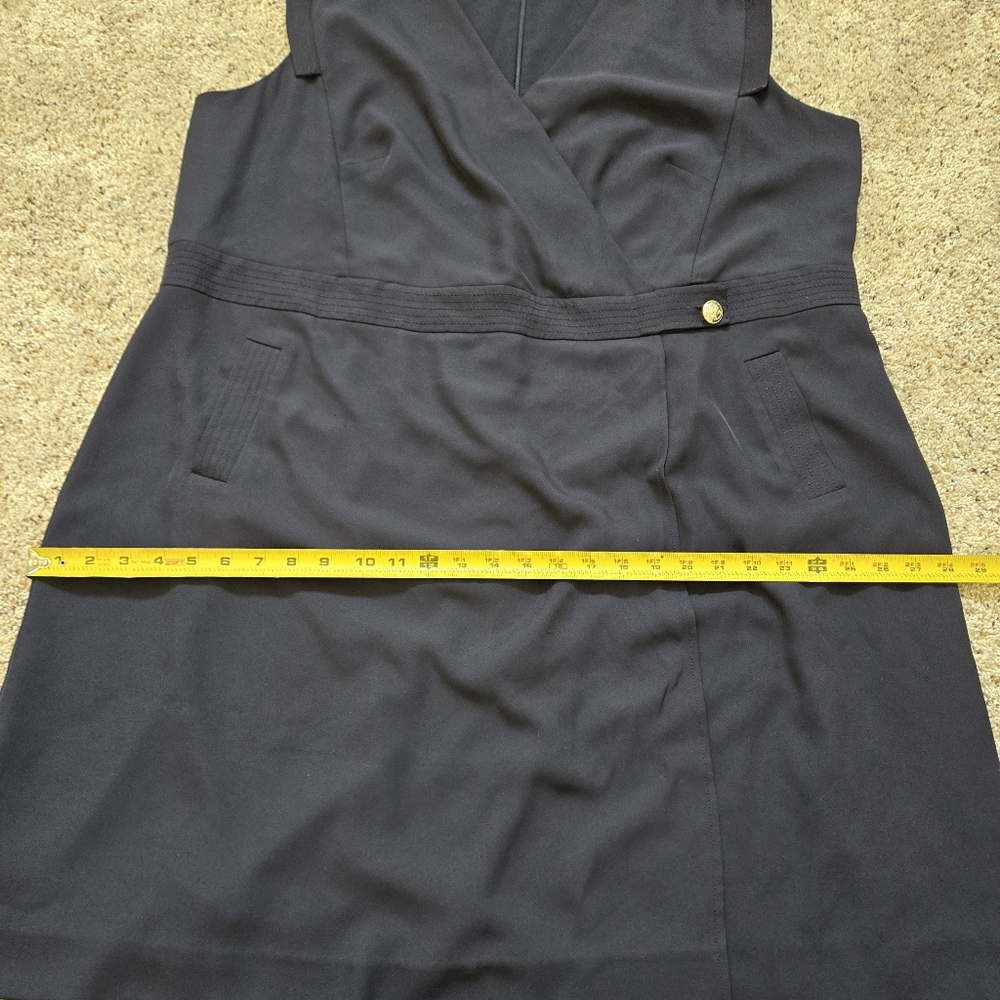 Tommy Hilfiger Navy Blue Faux Wrap Dress Size 20W - Picture 13 of 13